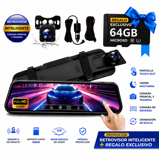 Drive PRO® Retrovisor Inteligente 2 en 1 + Regalo Exclusivo - PROMOCIÓN