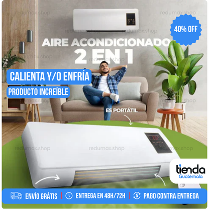 Aire Acondicionado TT Portátil 2 en 1 Calor y Frio - Bajo consumo y Máxima Potencia